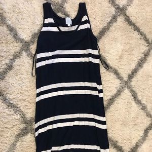 Navy Blue Stripped Dress